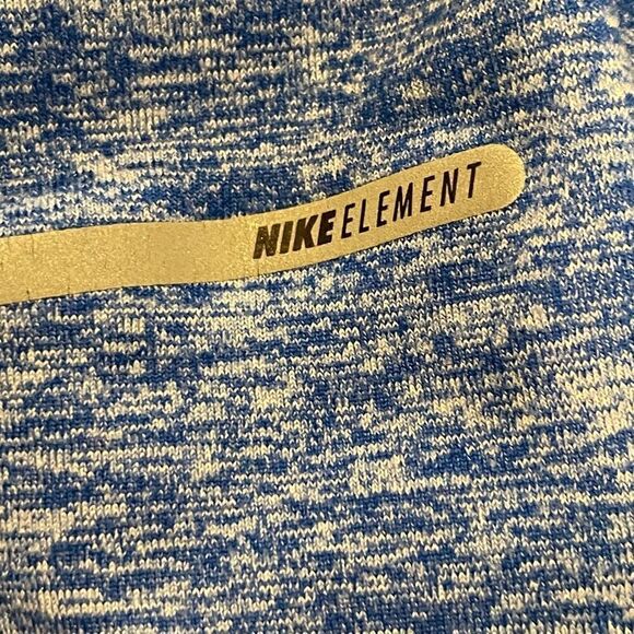 Nike Dri-Fit Element Half Zip Long Sleeve Running Top Heather Blue Size S - Picture 10 of 10